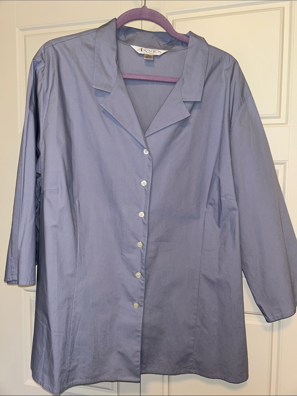 Casual Corner Lavender Button-Front Women's Shirt